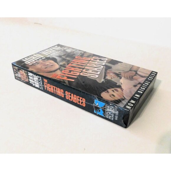 The Fighting Seabees John Wayne Susan Hayward VHS Sealed 1992 Digital Color - Picture 3 of 3